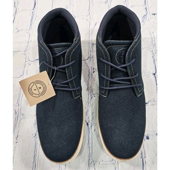 Reserved Footwear MENS SIZE 7.5 RF1207 Chukka Shoes Boots Navy Blue $118 - Picture 2 of 12